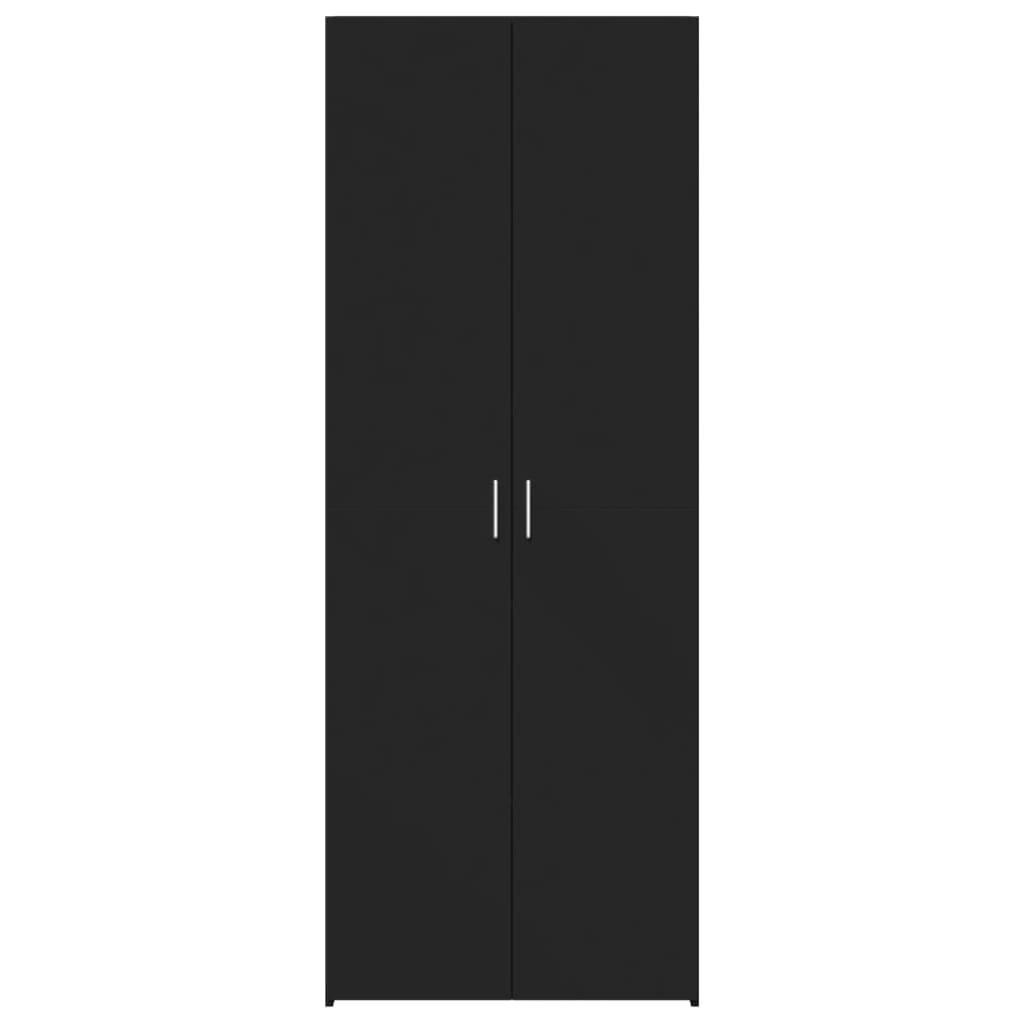 Highboard Black 70x42.5x185 cm Engineered Wood